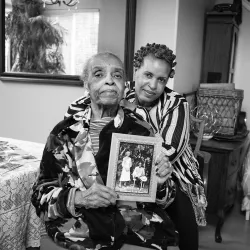 “Annette Overstreet & Myrna Overstreet Spear, 2024,” From the report, "Remembering the Valley Truck Farms," photo by Tamara Cedré, courtesy of A People's History of the I.E. The organizing committee is currently seeking proposals for the second annual Inland Empire (IE) People’s History Conference, which will take place in May.