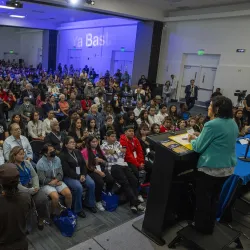 Dolores Huerta gives the morning keynote address at the 2023 LEAD Summit. 