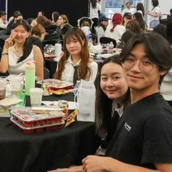 Attendees enjoyed a showcase of Korean art, traditional music and dance, and K-pop cover performances at the Korean Festival, held on April 18. 