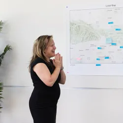 Jennifer Alford, associate professor of geography and environmental studies, was overcome with emotion when she received the Golden Apple Award on April 21 for her dedication to teaching and mentorship of CSUSB students.