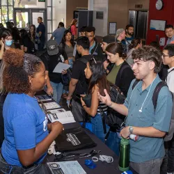 Approximately 300 students attended the resource fair at Jack Brown Hall on Sept. 9.
