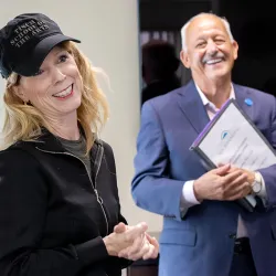 Stacey Fraser, professor of music, was honored with Cal State San Bernardino’s 2024-25 Outstanding Professor Award in front of fellow faculty members, staff and administrators on May 1.