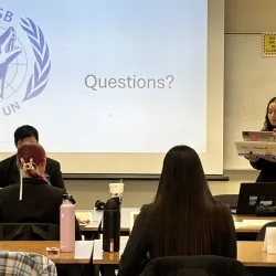 CSUSB Model UN student delegate