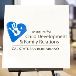Institute for Child Development and Family Relations sign.