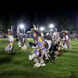 Dancers at the 2024 San Manuel Pow Wow at Cal State San Bernardino. The annual event will take place Friday through Sunday, Sept. 19-22.