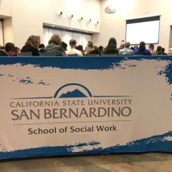 CSUSB School of Social Work tablecloth