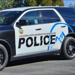 A CSUSB police vehicle.