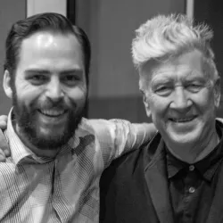Johnny Coffeen (left) with legendary filmmaker, David Lynch