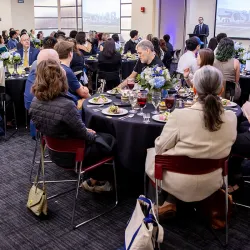 The Presidential Academic Excellence Scholarship (PAES) Dinner offered high school seniors and their families an opportunity to learn more about the PAES program and University Honors College while connecting with the campus community.