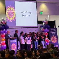Students in grades 4-12 presented their podcasts, performances, websites, exhibits, posters and documentaries at San Bernardino County’s History Day Competition, held at Cal State San Bernardino. This year, the annual competition attracted 290 students who submitted 176 projects. 