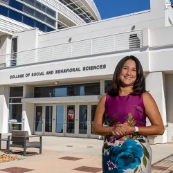 Christina Hassija, dean of CSUSB’s College of Social and Behavioral Sciences