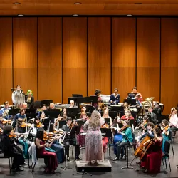 The Cal State San Bernardino Symphony Orchestra opened its 2026-27 season in the new Performing Arts Center on Oct. 22.