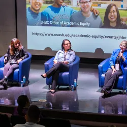 The moderators and panelists from the 8th annual ShEconomy. This year’s event takes place on Oct. 22 at CSUSB.