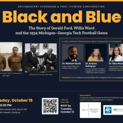 “Black and Blue: The Story of Gerald Ford, Willis Ward and the 1934 Michigan-Georgia Tech Football Game”
