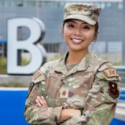 Joanne Whitlock, active-duty Airforce Major and CSUSB assistant professor