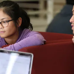 students studying