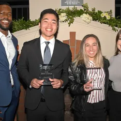 Winners at the Big Brothers Big Sisters award ceremony