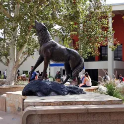 CSUSB coyote statue