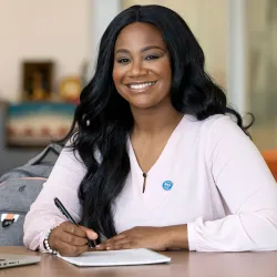 Kristen Hackett '22, alumna of CSUSB's College of Social and Behavioral Science