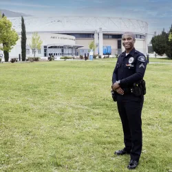 Cameron Williams (15’ BS, kinesiology) is now a police detective with the Ontario Police Department. Jan. 9 is National Law Enforcement Appreciation Day.