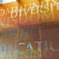 Mural in the Watson College of Education atrium