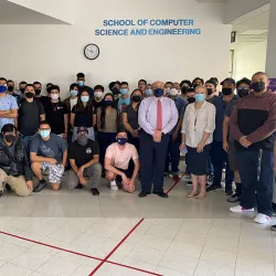 Faculty, students and staff at the CSUSB School of Computer Science & Engineering