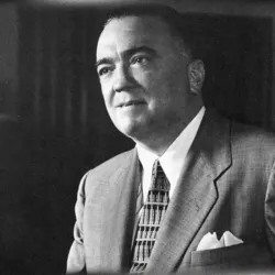 J. Edgar Hoover, the first director of the FBI who ran the agency for 48 years.  