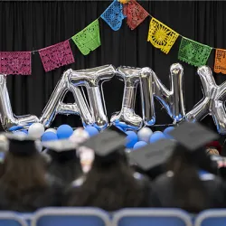 Latinx graduation recognition event photo.