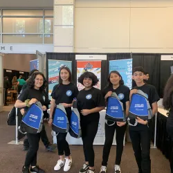 Bloomington High School students were among the attendees at the Virtual Enterprise & Competition at the Pasadena Convention Center in 2020, sponsored by Cal State San Bernardino’s Inland Empire Center for Entrepreneurship. It will be head at CSUSB on March 10.