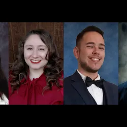 From left: Isabella Cantu, Stepfanie Alfonso, Johnathan Solomon and Xavier Resendez.