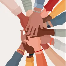 Illustration of community collaboration