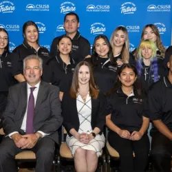 CSUSB Palm Desert Campus hospitality management students and faculty at “New York, New York” fundraising gala