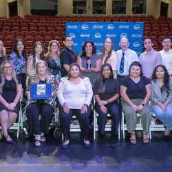 Sixteen undergraduate students from Cal State San Bernardino’s Palm Desert Campus were celebrated at the annual Rogers Scholarship reception held in the campus’s Indian Wells Theater on Oct. 4.