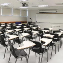 Empty classrooms, an important consideration when working with formerly incarcerated students.