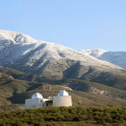 Murillo Family Observatory, snow-capped mountains