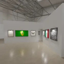 A virtual reality museum layout designed by students is part of a project