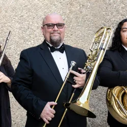 CSUSB students Maya Orendain, Aaron Wharton and Jorge Trevino