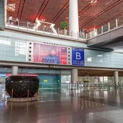 An image of China President Xi Jinping on a video display at Terminal 3 of Beijing Capital International Airport in China. © Markus Mainka