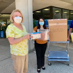 On April 30, the PDC nursing students received a donation of much-needed Personal Protective Equipment (PPE) from Desert Care Network.