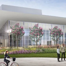 A rendering of the new Performing Arts Center