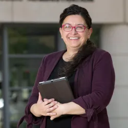 Sharon Velarde Pierce, three-time CSUSB alumna and professor