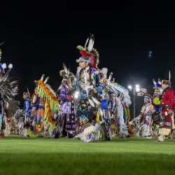Traditional dancers perform at the 2023 Pow Wow