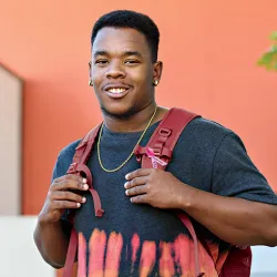 Erick Richardson outside the SMSU