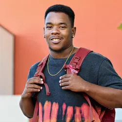 Erick Richardson outside the SMSU