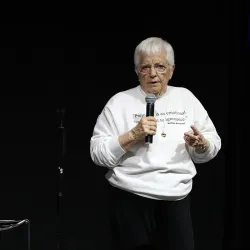 Jane Elliott visiting CSUSB