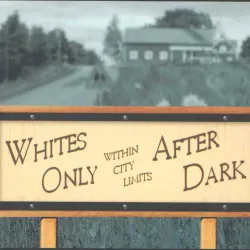 An illustration of a sign outside a ‘sundown town.’ focus of next Conversations on Race and Policing