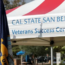 veteran success center tent