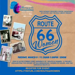 “Route 66 Women” will take place at 11:30 a.m. Tuesday, March 9.