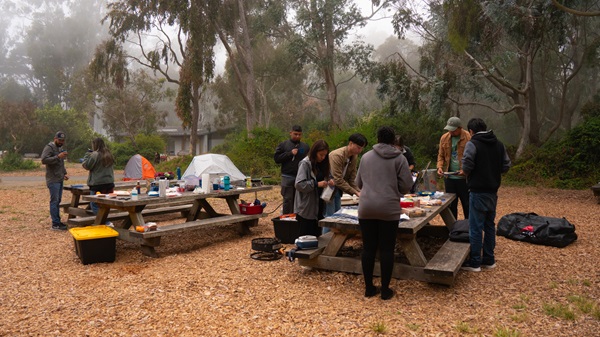 group at camp