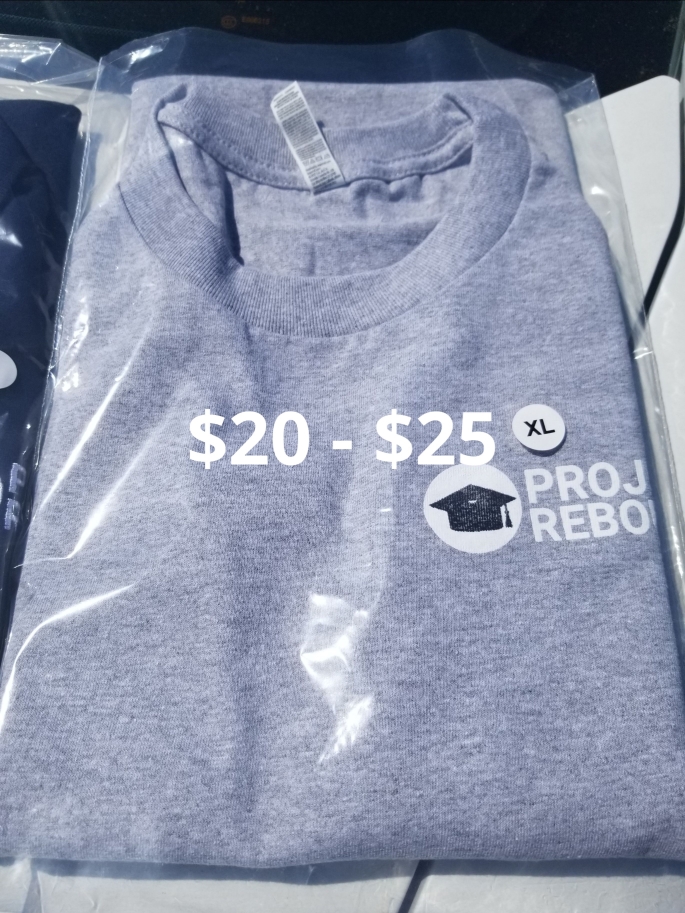 project rebound t-shirts
